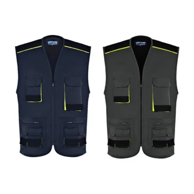 Gilet da Lavoro Multitasche Fluo