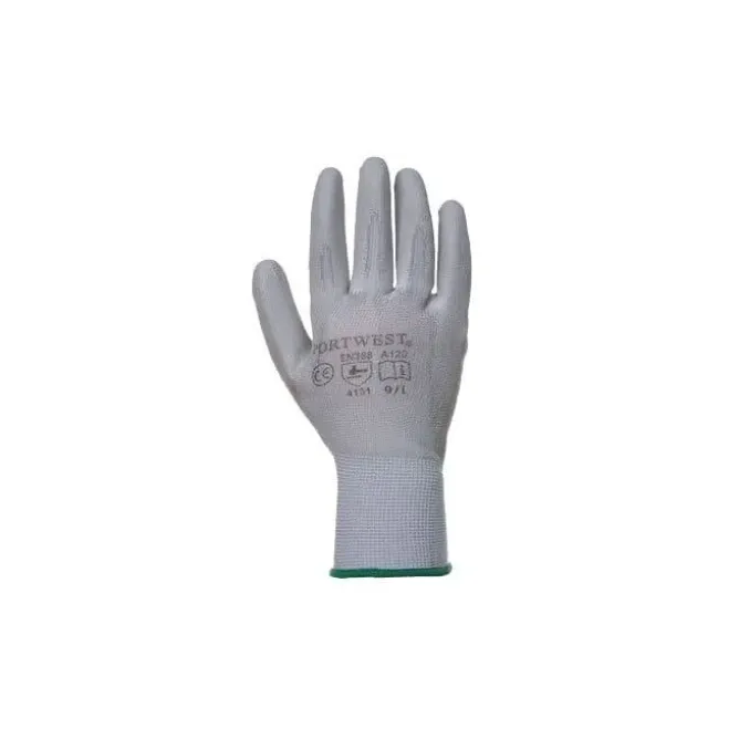 Guanti da lavoro spalmati in poliuretano con supporto in Nylon - Grigio
