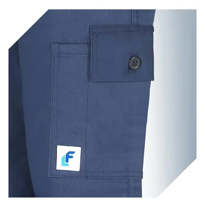 Pantalone da Lavoro Alta Visibilità 100% Cotone Multitasche Fustagno 179BNR