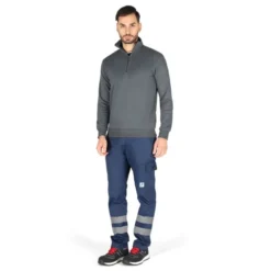 Pantalone da Lavoro Alta Visibilità 100% Cotone Multitasche Fustagno 179BNR