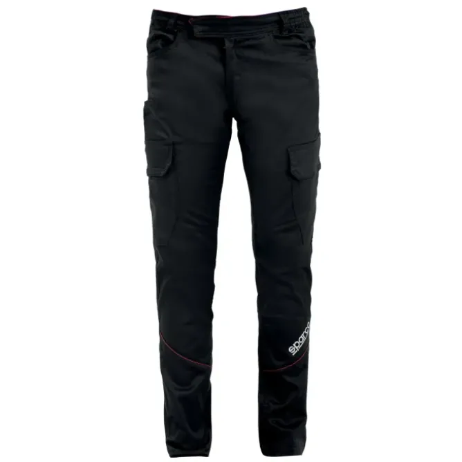 Pantalone da lavoro Sparco BOSTON Cargo Multiseason Elasticizzati Multitasche - Nero