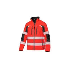 Parka da Lavoro Alta Visibilità Multitasche Impermeabile Zip Intera con Cappuccio Action Siggi 07GI0498