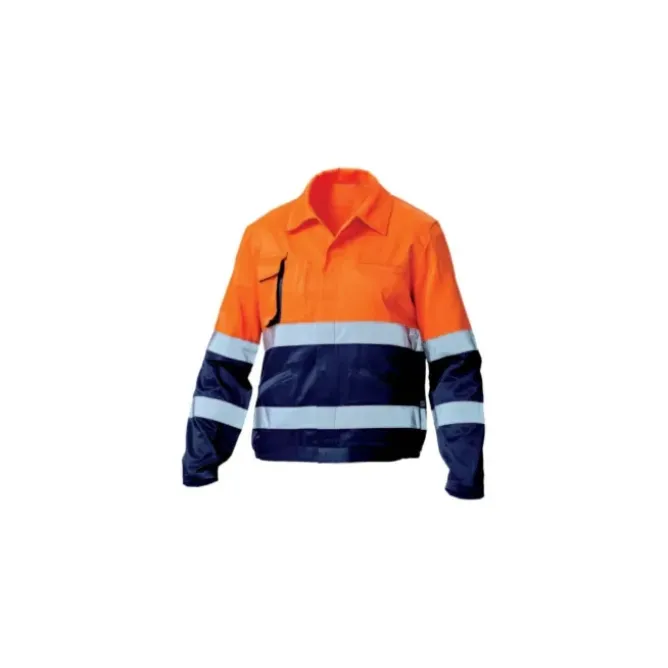 5 Pezzi - Giubbotto da Lavoro Siggi Bicolore Alta Visibilità Step One AV 69SE0332/00-9016