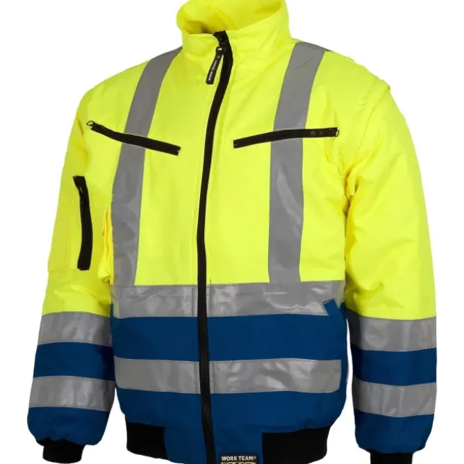 Pilot Giubbotto alta visibilità Imbottito con maniche staccabili Workteam - C3740