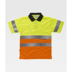 Polo da Lavoro Combinata Manica Corta Alta Visibilità C3866 - Workteam