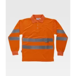 Polo da Lavoro Manica Lunga Alta Visibilità C3833 - Workteam