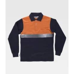 Polo da Lavoro Manica Lunga 100% Cotone Alta Visibilità C3843 - Workteam