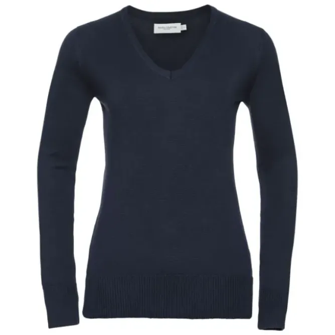 Pullover Da Lavoro Girocollo da Donna con scollo a V Russell - JE710F