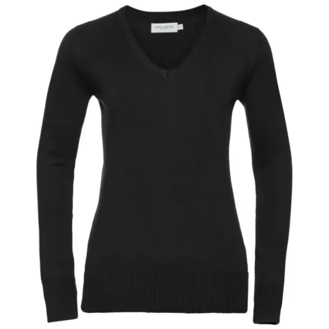 Pullover Da Lavoro Girocollo da Donna con scollo a V Russell - JE710F