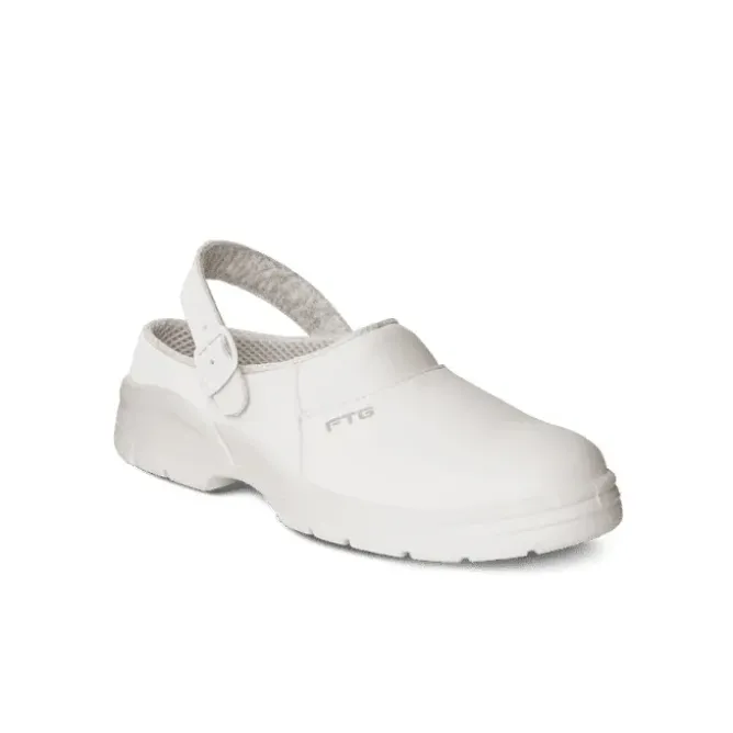 Scarpe antinfortunistiche Bianche Mocassino antinfortunistico FTG Cook White SB A WRU FO SRC