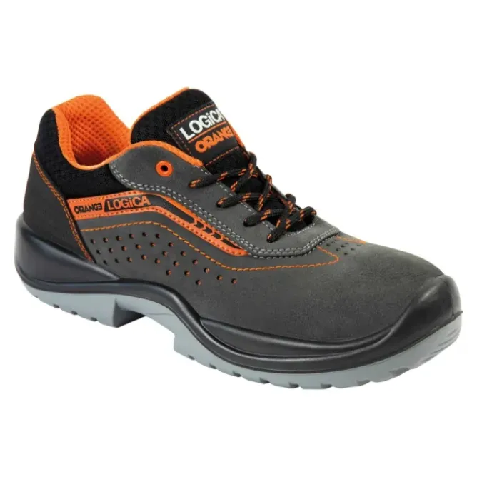 Scarpe Antinfortunistiche Basse Scamosciate Grigie Logica S1PS FO SR LIONE-44