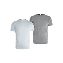 Set 2 T-Shirt Da Lavoro Kapriol 136451 Bianco e Grigio