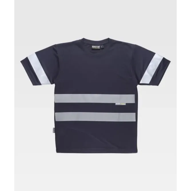 T-shirt da Lavoro Manica Corta con Bande C3939 - Workteam