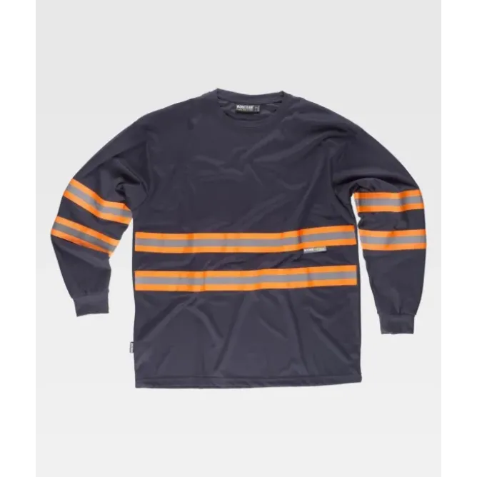 T-shirt da Lavoro Manica Lunga con Bande C3937 - Workteam