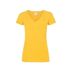 T-shirt da Lavoro Valueweight Ladies con Scollo a V Fruit Of The Loom - 613980