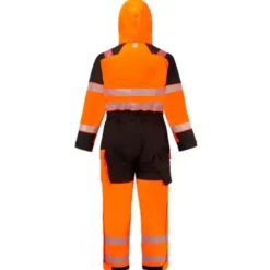 Tuta da Lavoro Portwest Alta Visibilità FR516 Multitasche Ignifugo Impermeabile